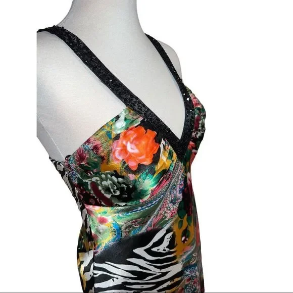 Hailey Logan by Adrianna Papell Multi-Colored Maxi Dress Size 11/14 - Picture 5 of 16